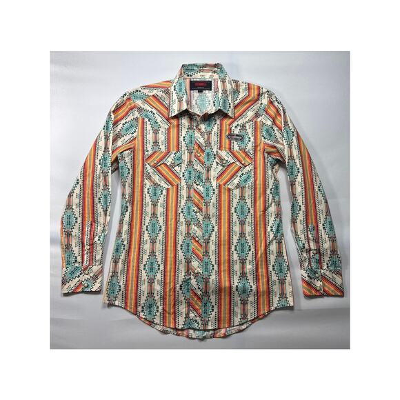 Rock & Roll Denim Other - NWOT Rock & Roll Denim Men's Modern Fit Aztec Western Pearl Snap Shirt - Size L